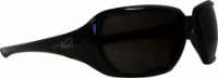 BANDIT III SAFETY GLASSES ALLURE BLACK WITH SMOKE LENS 